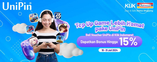 Top Up Game Lebih Hemat, Beli Voucher UniPin dan Dapatkan Diskon hingga 15% di Klik Indomaret